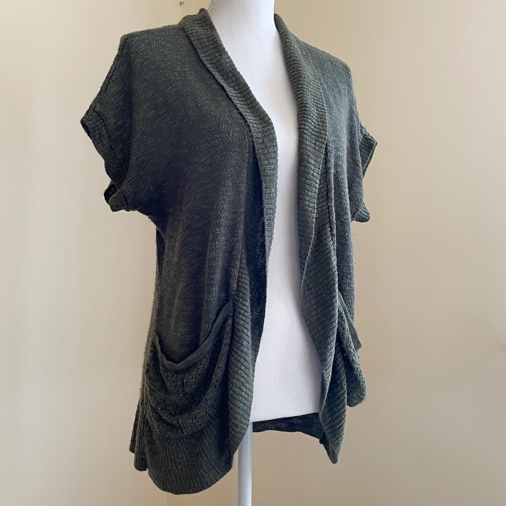 Olive Mossimo Pocketed Sweater